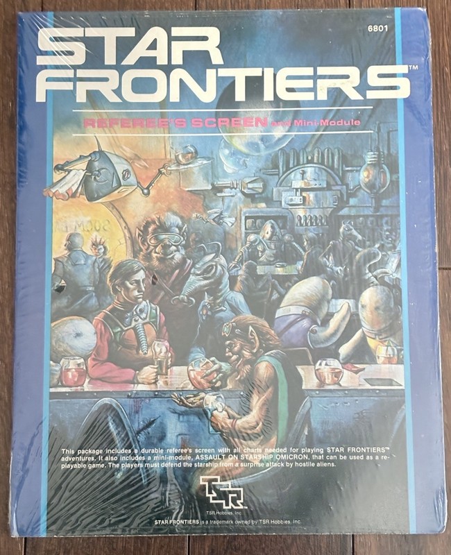 Star Frontiers RPG SFAC2 Referee's Screen & Module TSR) 6801 Complete In Shrink!