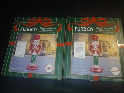 S/2 Funboy Christmas Classic Nutcracker Inflatable Holiday Yard Decor 3.5ft 2025