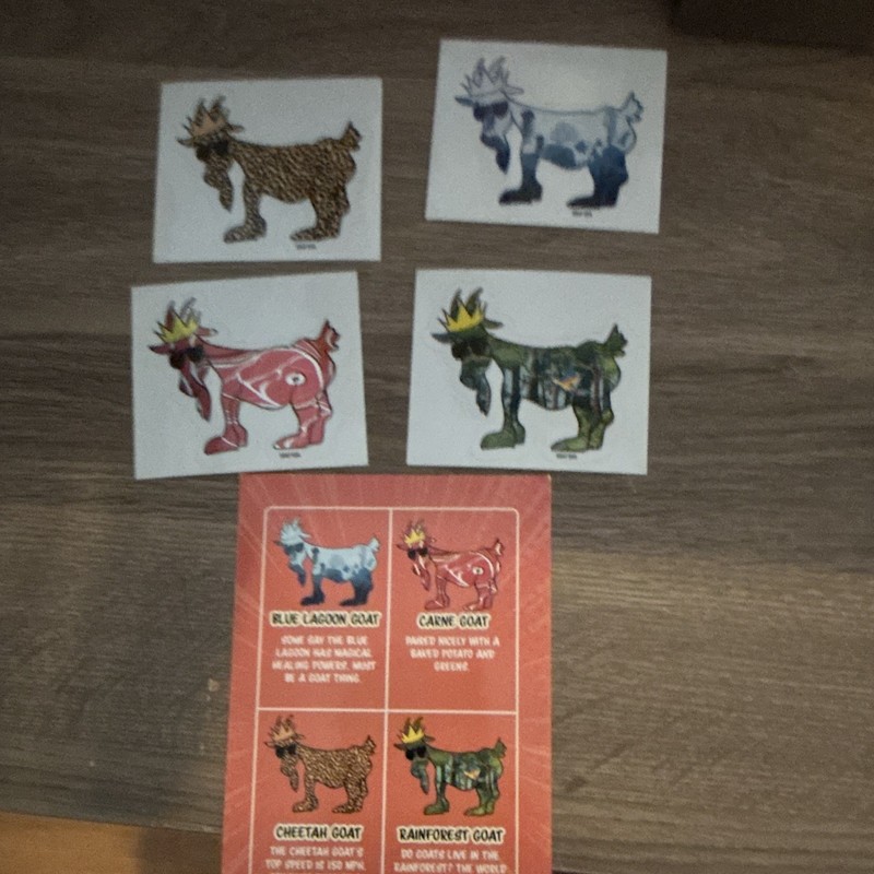 Goat USA Monthly Sticker Subscription Aug 2024 Set of (4)