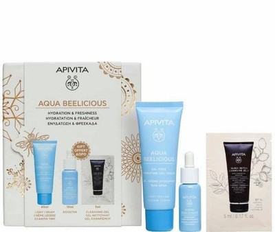 Apivita Aqua Beelicious Face Cream Light Text 40ml & Hydrating Booster 10ml