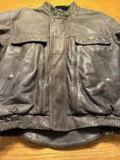 First Gear Brown Leather Scout Large Men’s Excellent Motorcycle Jacket