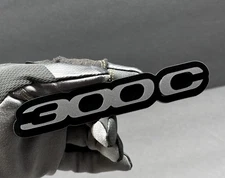 2PC(pair)300C Emblem Fender Badges Mblack on Black Aggressive Custom Design