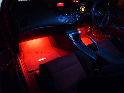 Honda Civic MK 7 8 9 10 Sport Plus EX SE SR S Prestige Footwell LED Lighting Kit - Picture 17 of 23