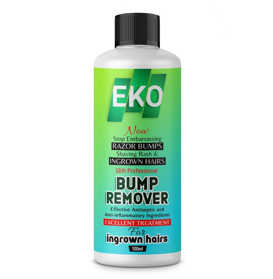 EKO MEN/WOMEN INGROWN HAIR BUMP REMOVER ANTISEPTIC WITH EXCELENCE TREATMENT 100ML UK