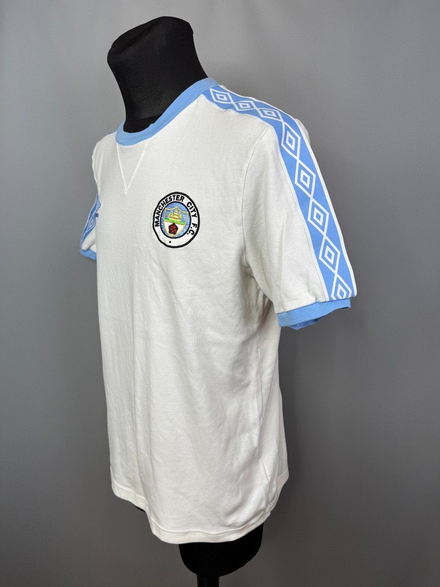 MANCHESTER CITY 2010 2011 RETRO COTTON FOOTBALL SOCCER JERSEY MENS
