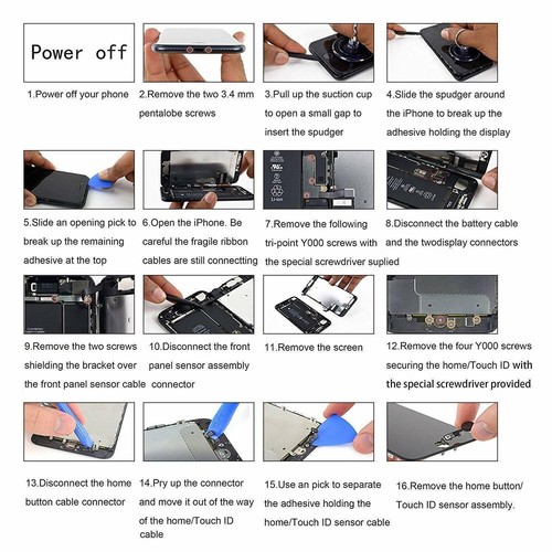 For iPhone 6S 6S Plus Display LCD Digitizer Touch Screen Replacement with Camera - Picture 6 of 33