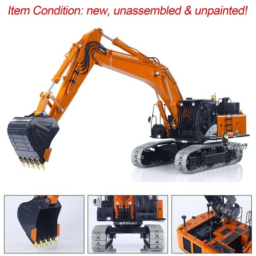 In Stock LESU Aoue ZX490 1/14 Radio Control Hydraulic Excavator KIT Metal Digger - Picture 4 of 20