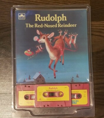 1976 RUDOLPH THE RED-NOSED REINDEER read along story cassette original ...