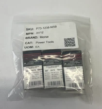 M.K. Morse AV12 3/4" Bi-Metal Hole Saw Red Heavy Duty (3-Pack)