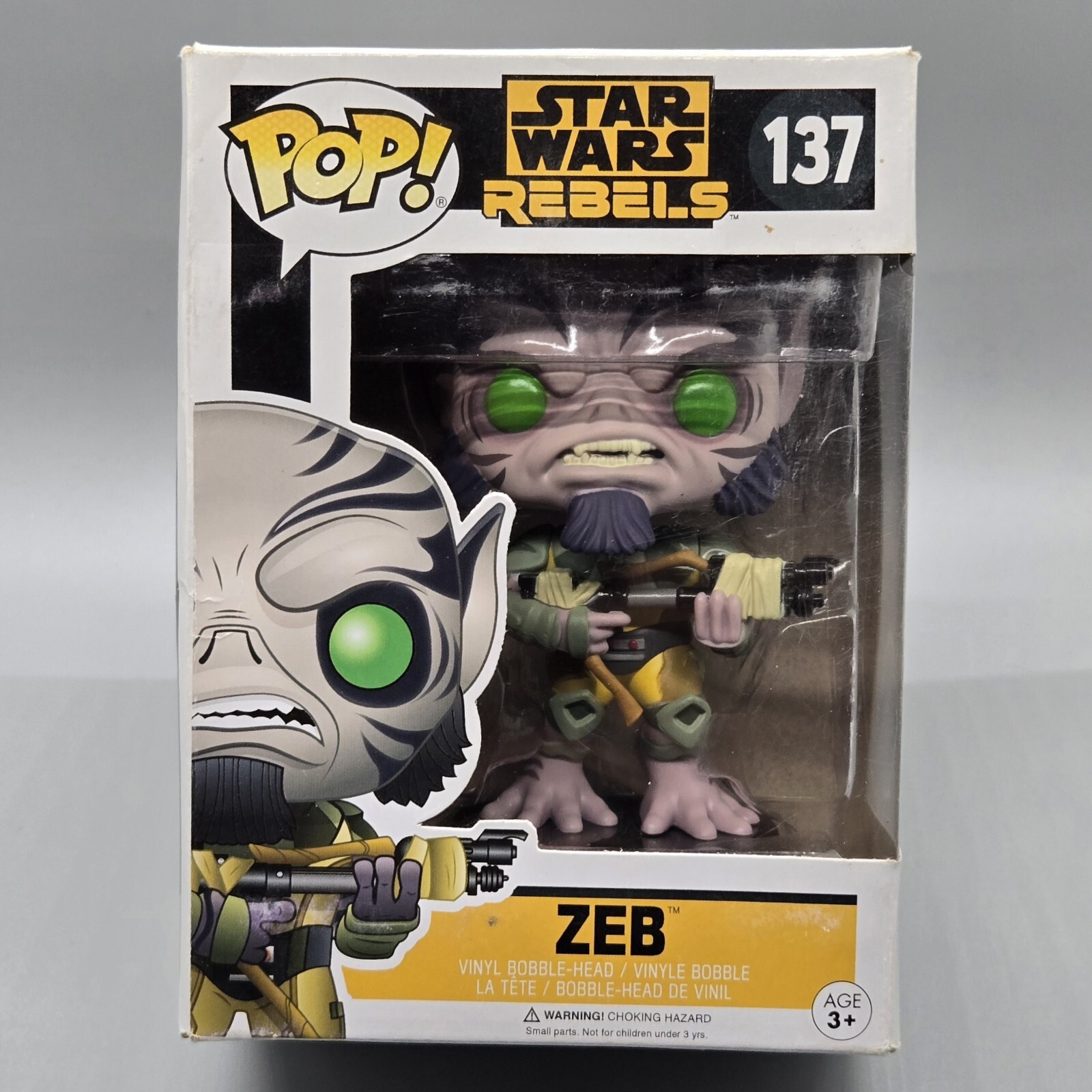 Zeb #137 ~ Funko Pop Star Wars Rebels (Damaged)