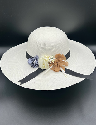 Terra White Panama Hat/Handwoven Hat made with Toquilla 