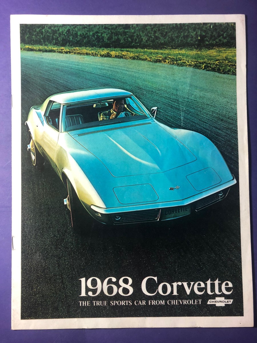 Original Litho 1968 CHEVROLET CORVETTE COLOR CATALOG Brochure