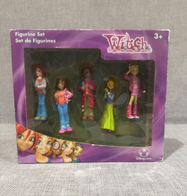 Vtg Disney W.i.t.c.h Figures Box Set Casual Clothes Miniature Collectibles