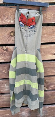 Vtg Volcom Boys Full Face Zip Up Jacket Size M 12