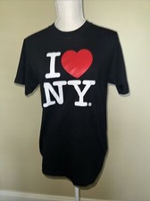 I Love NY Unisex Black Short Sleeve Graphic T Shirt Size M