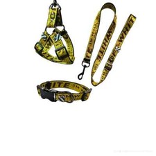 DOG LUXURY 3 SET COLLAR, HARNESS  LEASH  ADJUSTABLE  US SELLER, FAST SHIPPING