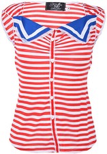 Küstenluder «RUTHIE STREIFEN» Vintage Sailor MATROSEN TOP Shirt Rockabilly