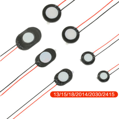 Small Round/Oval Loud Speaker 1W 8Ω 13mm/18mm/20mm 20x14/20x30/24x15mm Diameter