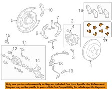 TOYOTA OEM 12-13 Prius V Brake Components-Brake Pads Hardware Kit 0494830230