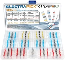 180x Butt Connector Shrink Connector Solder Connector Cable Crimp Connector Set