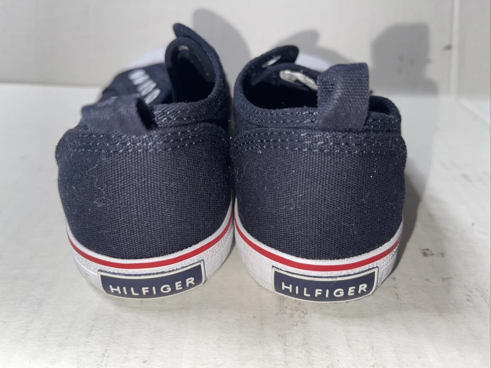 Preowned- Tommy Hilfiger Laceless Slip On Sneakers Kids (Size 1Y) - Image 4 of 4