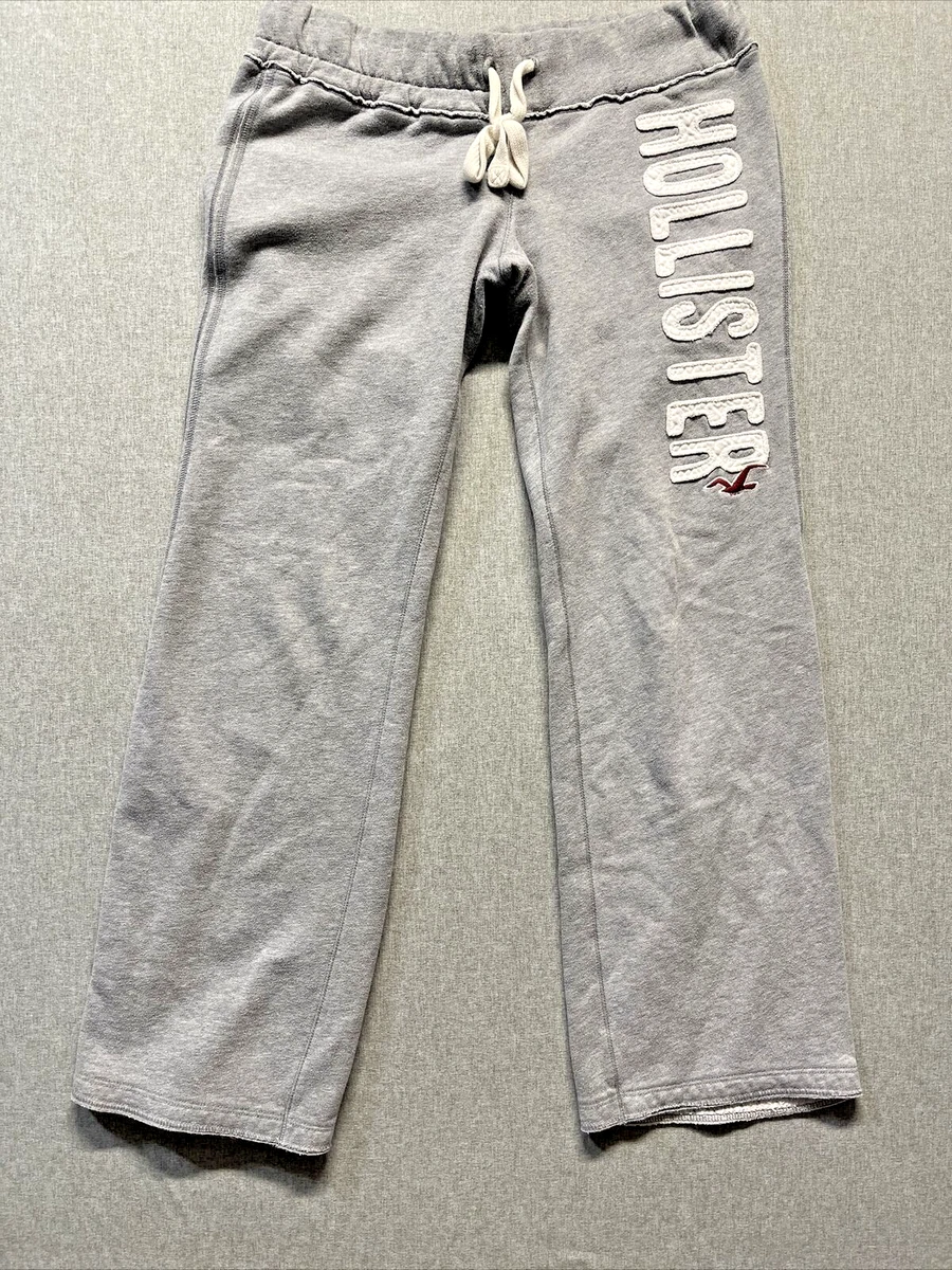 Hollister Los Angeles Womens Lounge Sweatpants Youth Size Large Gray Wide  Leg