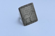 Tuareg Camel Ring , handmade ring touareg talisman , ethnique talisman ring