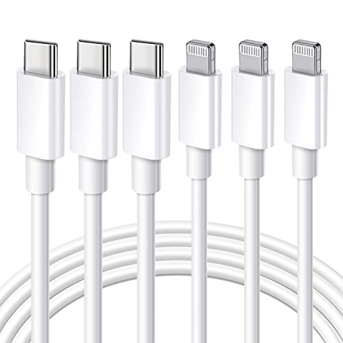 [MFi Certified] USB C to Lightning Cable 3Pack 10FT iPhone Fast Charger Cable