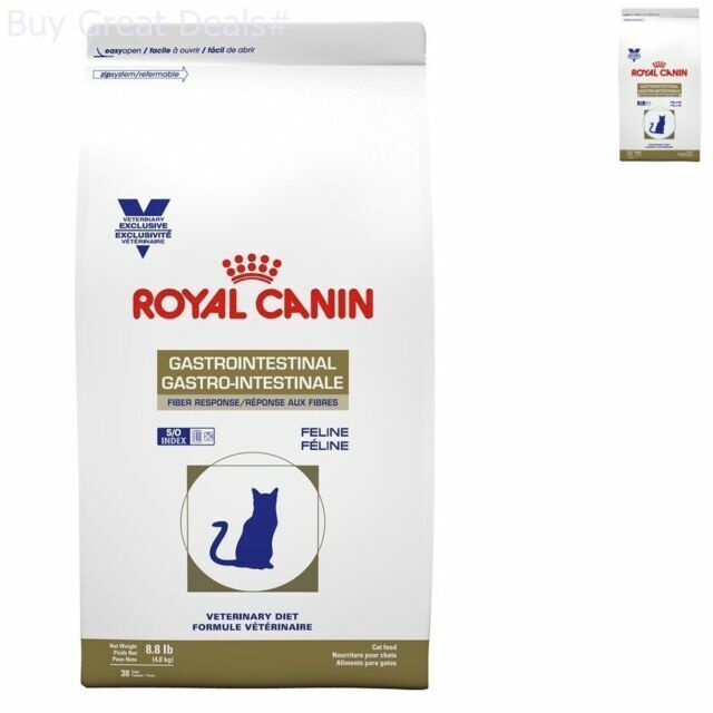 Royal Canin Veterinary Diet Gastrointestinal Fiber Response Dry Cat Food 8 8 Lb For Sale Online Ebay