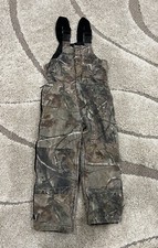 WALLS Insulated OVERALLS YOUTH SIZE 10 REGULAR with Adjustable Straps Mossy Oak