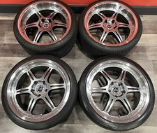 19" STERN ST-2 19X8.5/9.5 STAGGERED WHEEL & TIRES FOR BMW E46 M3