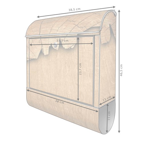 Briefkasten Holz TOP Motive Design Postkasten mit Zeitungsfach banjado Mailbox - Bild 31 von 51