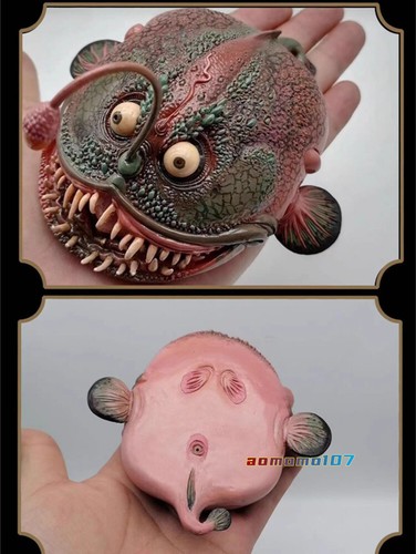 Animal Lophiiformes anglerfish Resin Figure Model Statue Doll Toy Stock - Picture 10 of 10