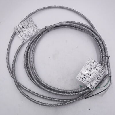 20' Nvent Caddy 12/2 K 12 AWG 2 Conductor Solid Auminum Clad Armored Cable