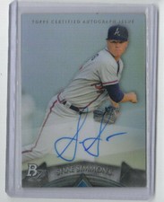 2014 Bowman Platinum Shae Simmons AUTO BRAVES