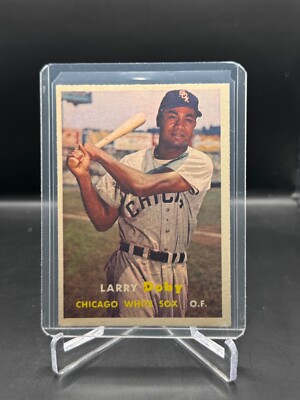 1957 TOPPS!  LARRY DOBY!  CHICAGO WHITE SOX!  #85   EX-NM CONDITION!
