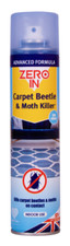 Zero In Carpet Beetle And Moth Killer Spray For Use On Carpet & Upholster 300ml