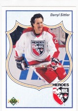 91/92 UD...DARRYL SITTLER..HOCKEY HEROES.# 504..MAPLE LEAFS..COMBINED SHIPPING