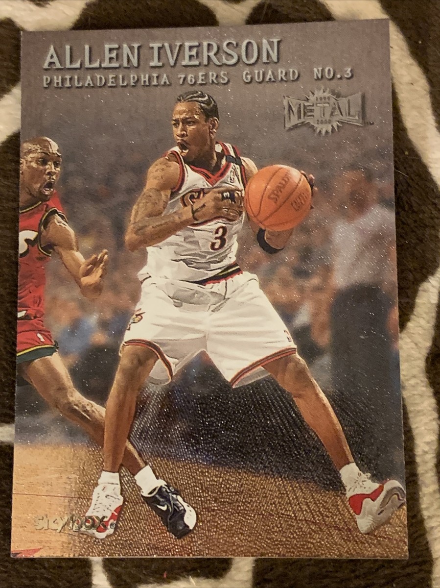 その他 2000 Fleer Allen Iverson Autographics ALLEN IVERSON 1999-2000 FLEER/SKYBOX METAL CARD #36 MINT