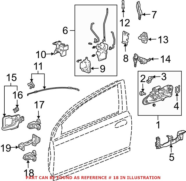 HONDA OEM 0205 CivicDoor HingeLower Left 67460S5SE01ZZ for sale online eBay