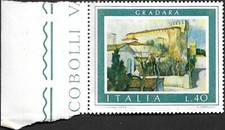 francobollo italia 1974 turistica gradara repubblica italiana nuovo turismo mnh