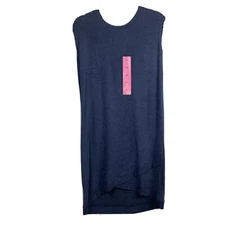 Active Life Women's Tunic Lounge Dress Heather Sailor Blue Small NWT New $89