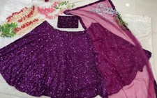 Function Wedding Style Indian Ethnic Premium Velvet Lehenga Blouse Dupatta HR-U