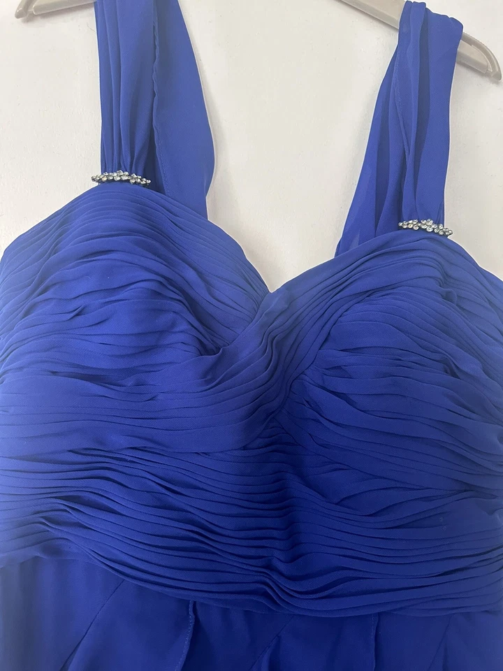 Maxi vestido azul para mujer Foto 2 de 4