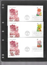 US SC # 2993-2997 Garden Flowers  FDC.  Artcraft Cachet