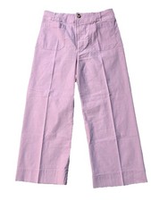 Maeve by Anthropologie The Colette Cropped Wide Leg Pants Size 31 Lavender