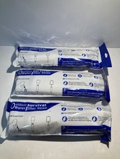  3 Survival Water Filter Straw Personal Purifier Filtration Emergency Outdoor
