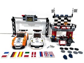 USED LEGO SPEED CHAMPIONS 75912 PORSCHE 911 GT FINISH LINE RETIRED W/ BOX MANUAL