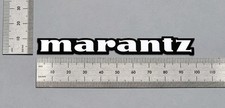 Marantz Speaker Turntable 100mm Badge Logo Emblem Premium Silver With Adhesive