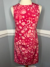Ann Taylor Size 0, Pink Print, Sleeveless, Zipper Back Lined Dress